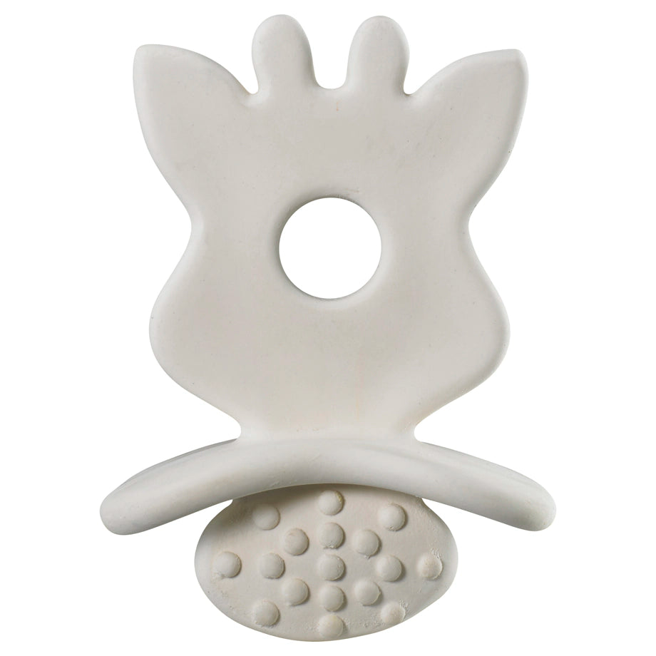 Sophie La Girafe 2 Pc Giraffe Teether & Natural Teether Set 'Pure Natural Rubber Gift Set (Brown & White)