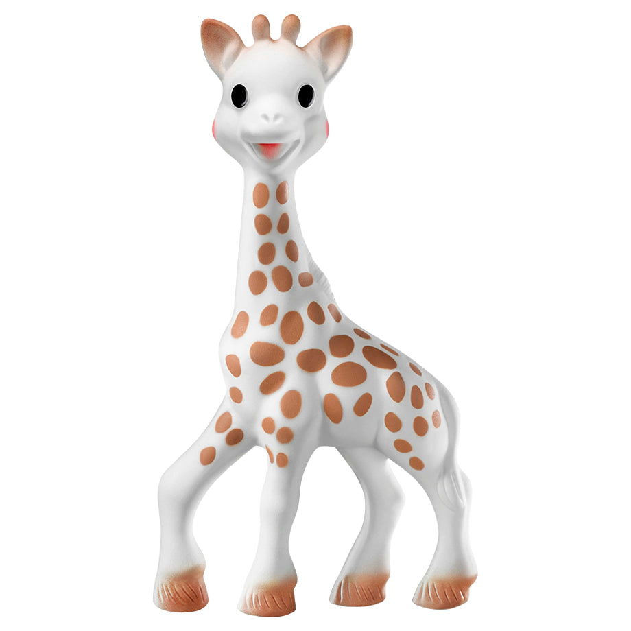 Sophie La Girafe 2 Pc Giraffe Teether & Natural Teether Set 'Pure Natural Rubber Gift Set (Brown & White)