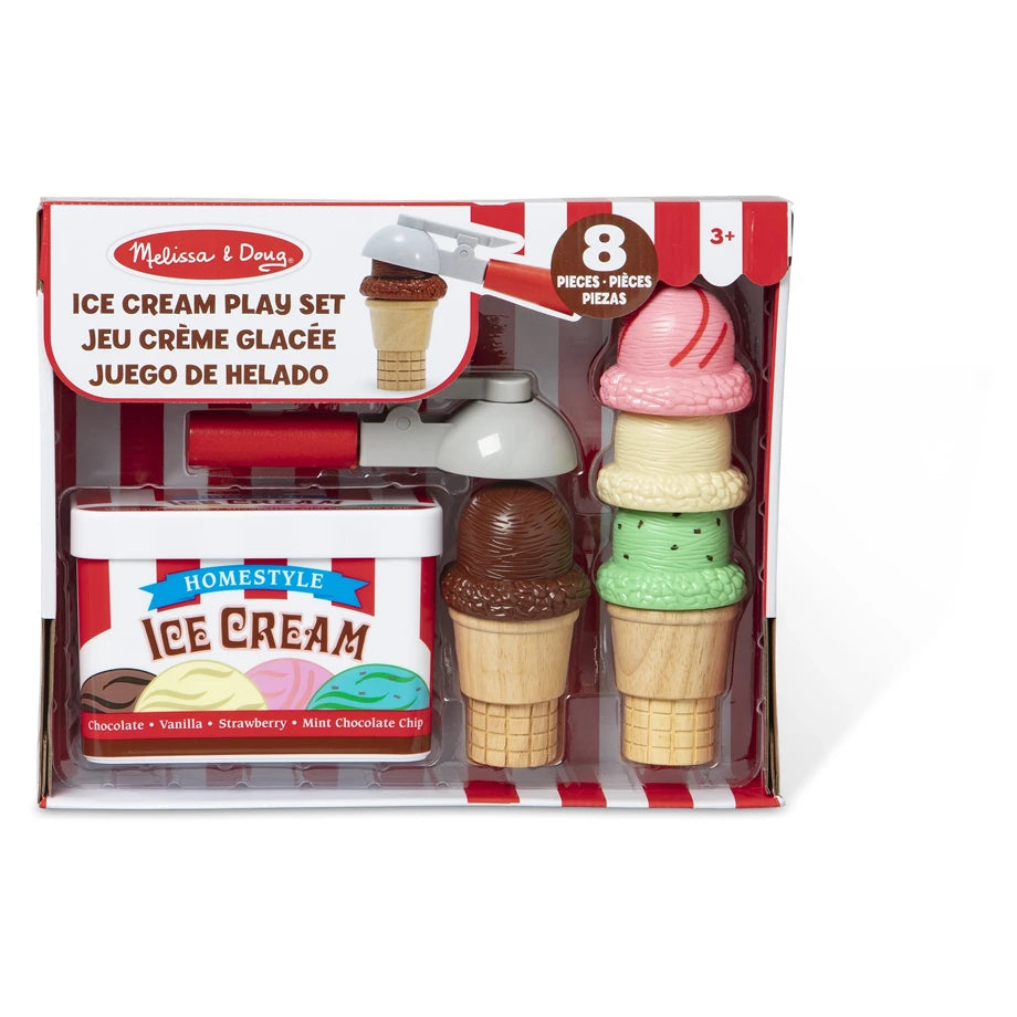 Melissa and Doug Scoop & Stack Ice Cream Cone Playset