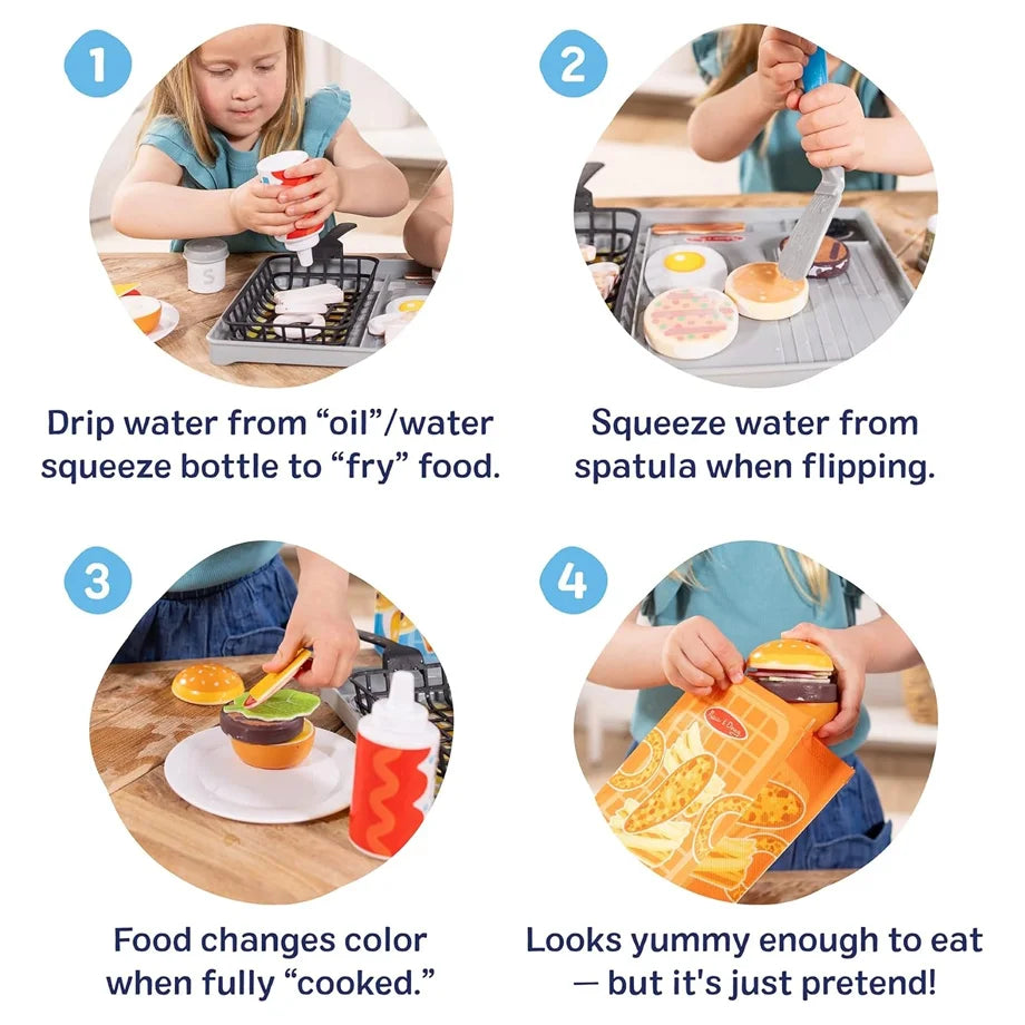 Melissa and Doug Water Wow! Pretend Play Flip & Fry