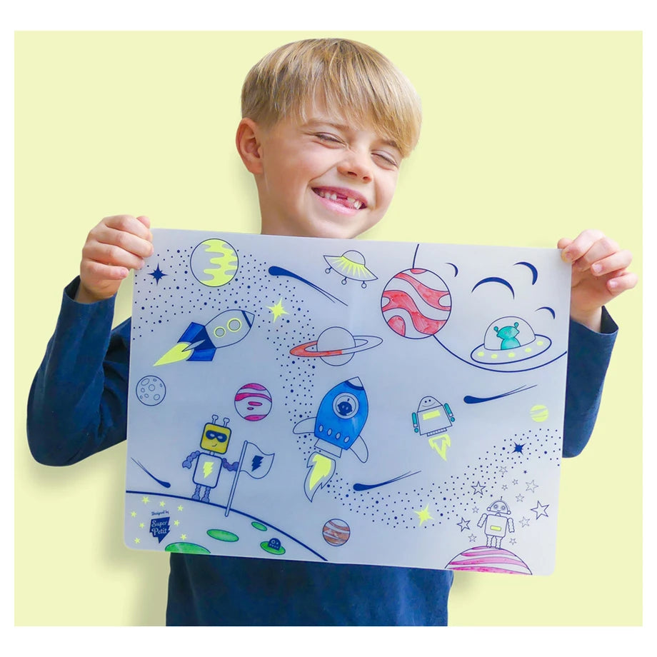 Superpetit Colouring Playmat Artiste Collection (Into Space)