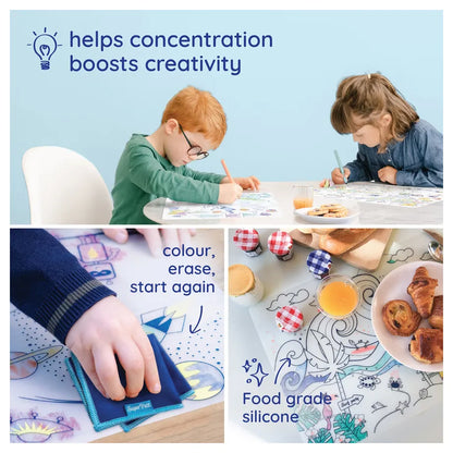 Superpetit Colouring Playmat Artiste Collection (Into Space)