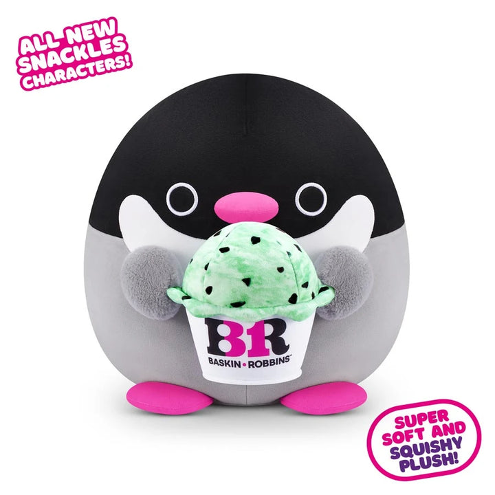 Zuru Snackles Series 2 - Penguin & Basink-Robbin 8" Plush