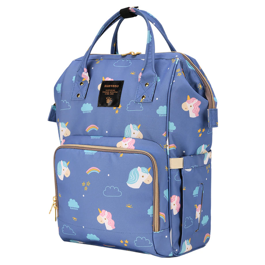 Sunveno Diaper Bag with USB (Unicorn Blue)