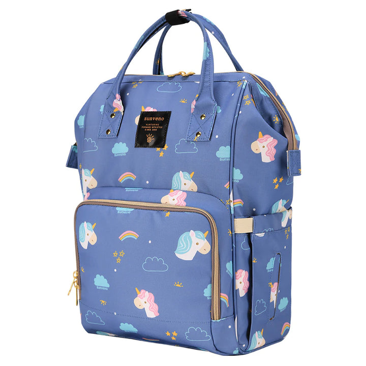 Sunveno Diaper Bag with USB (Unicorn Blue)