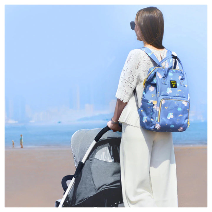 Sunveno Diaper Bag with USB (Unicorn Blue)