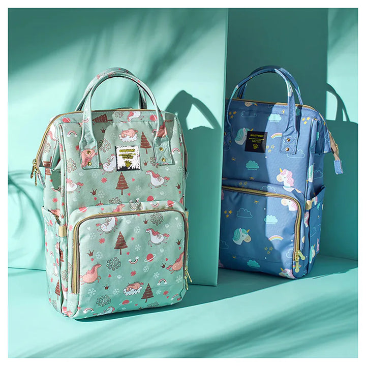 Sunveno Diaper Bag with USB (Unicorn Blue)