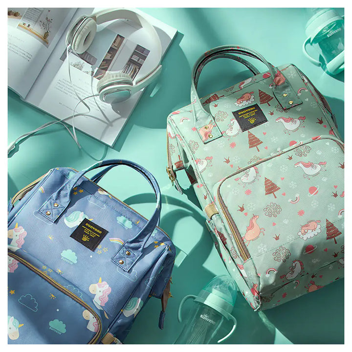 Sunveno Diaper Bag with USB (Unicorn Blue)