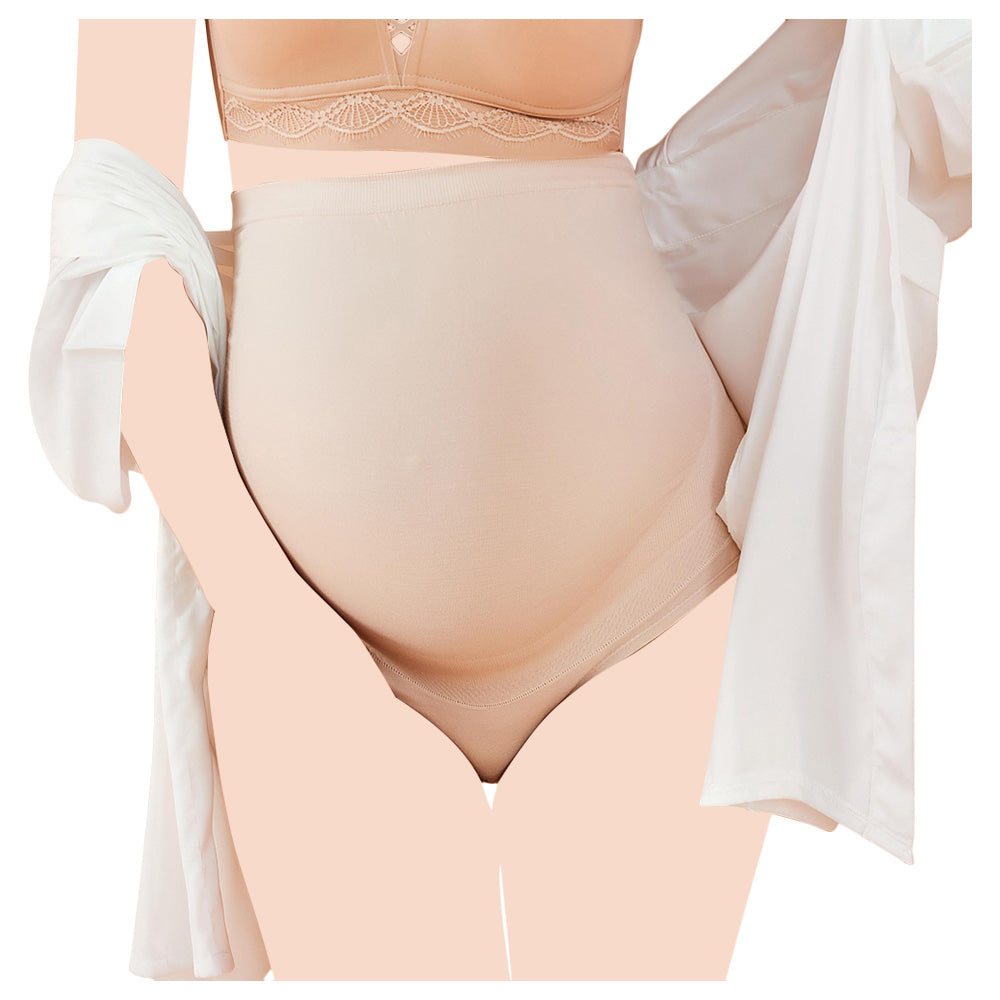 Sunveno - High Waist Pregnancy Support Cotton Panties (Skin)