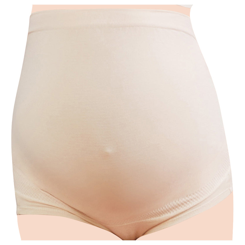 Sunveno - High Waist Pregnancy Support Cotton Panties (Skin)