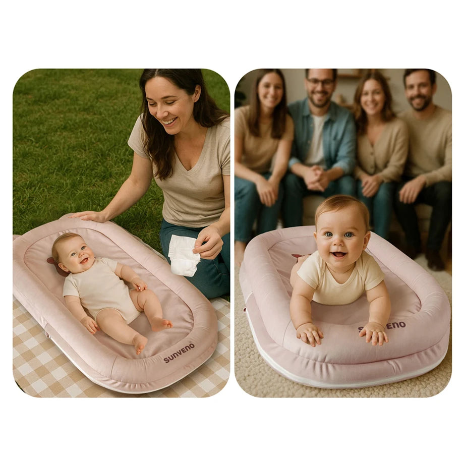 Sunveno Newborn Baby Nest (Pink)