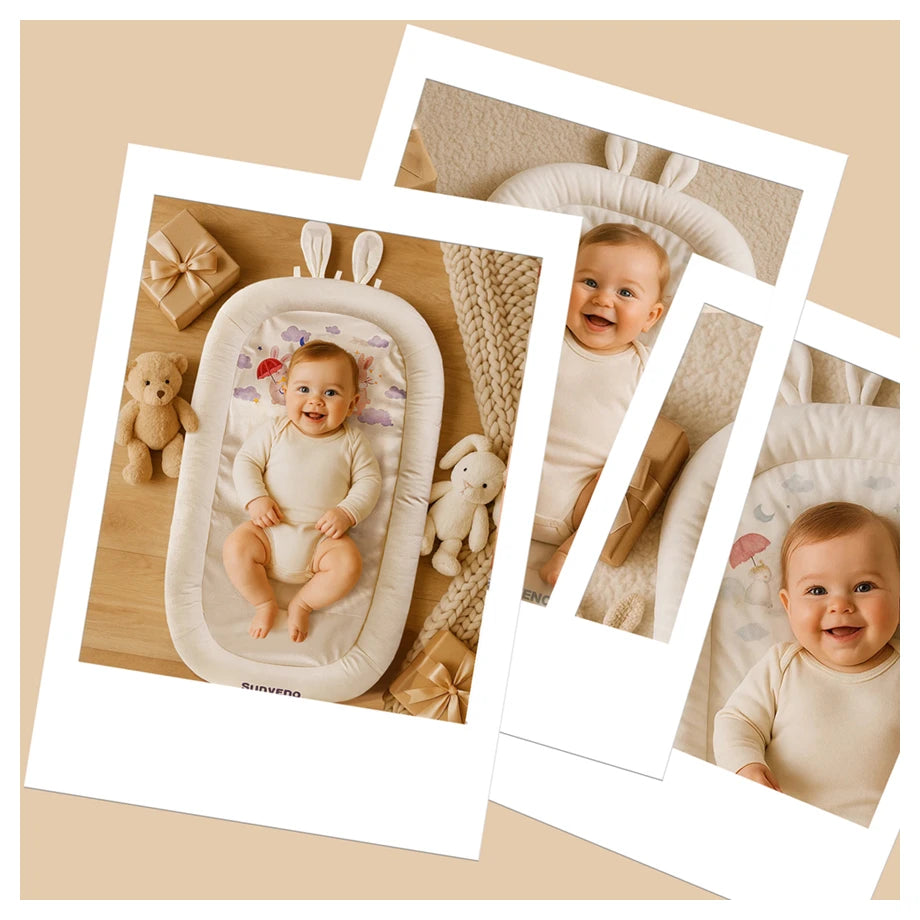 Sunveno Newborn Baby Nest (White)