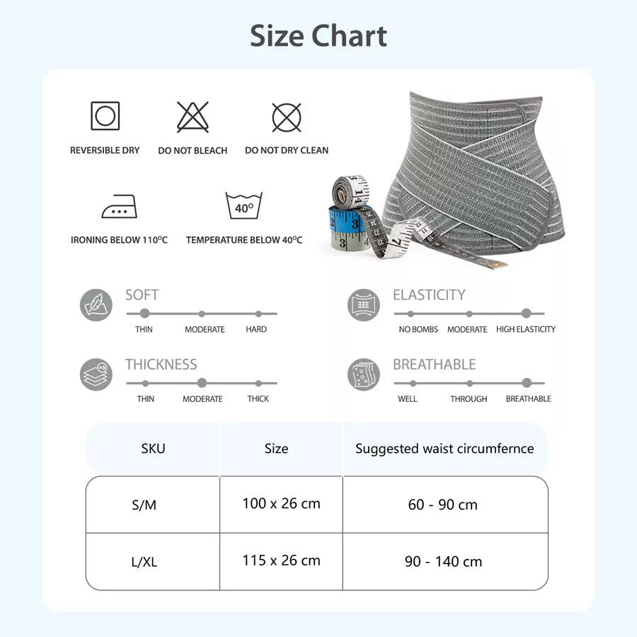 Sunveno Postpartum Abdominal Maternity Belt (Grey)