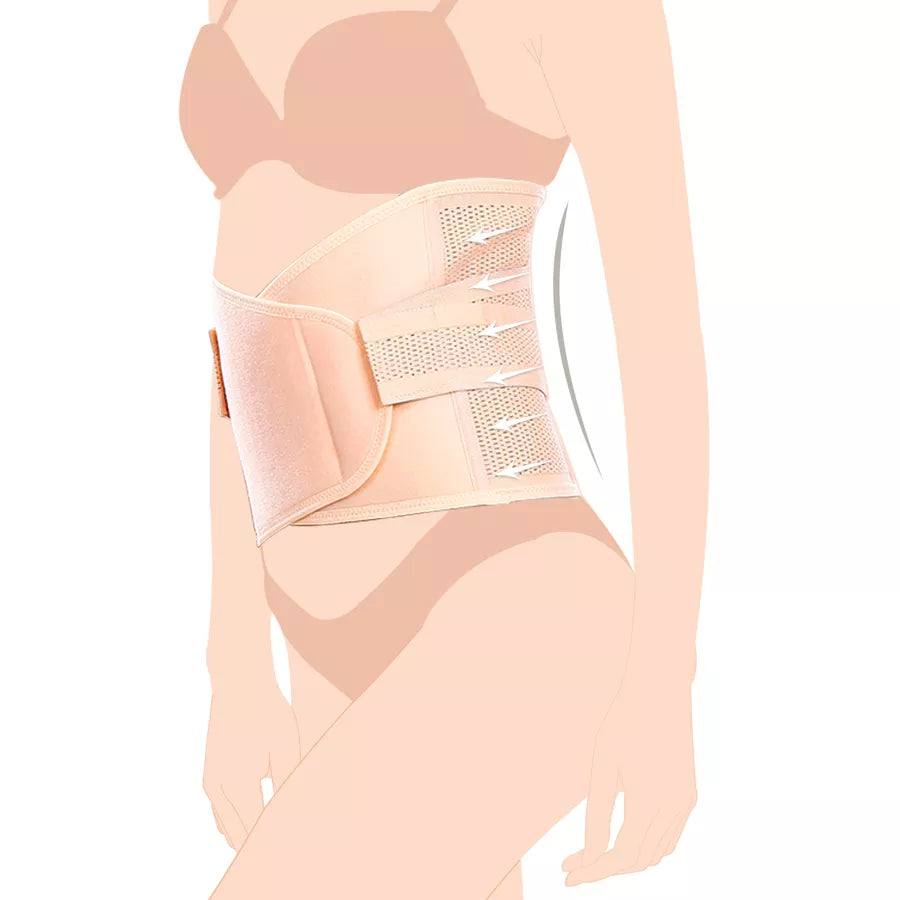Sunveno Abdominal Support Maternity Cross Grip Belly Wrap (Beige)