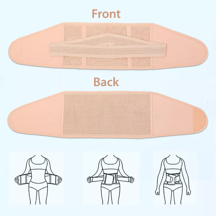 Sunveno Abdominal Support Maternity Cross Grip Belly Wrap (Beige)