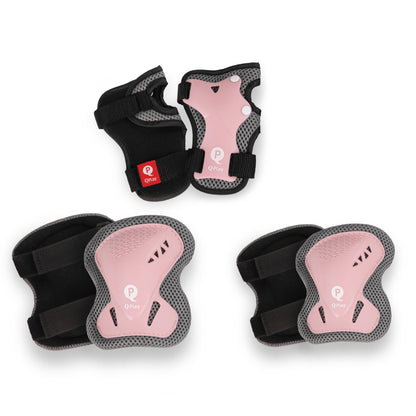 Qplay Kids Sports Safety Gear Set Elbow, Knee & Wrist Guards