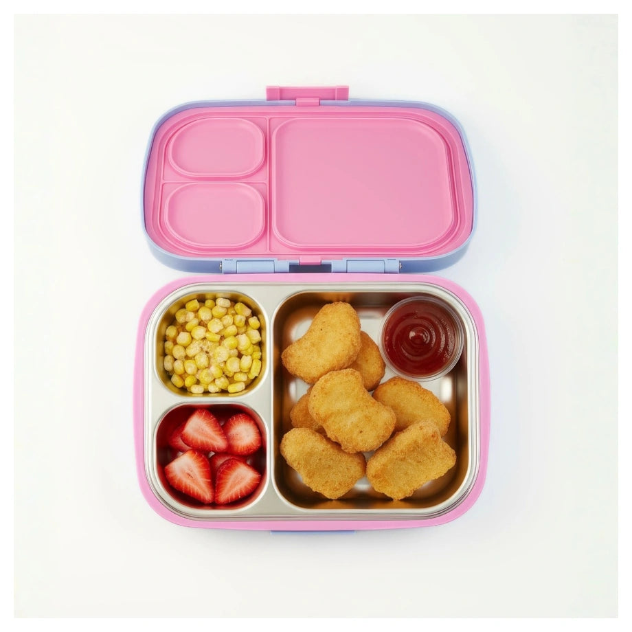 Spriggo Vault Funk Kids Lunch Box Periwinkle Pink