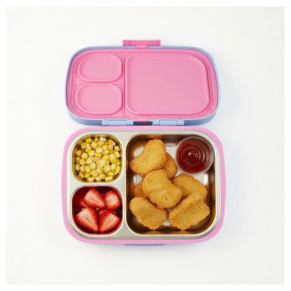 Spriggo Vault Funk Kids Lunch Box Periwinkle Pink