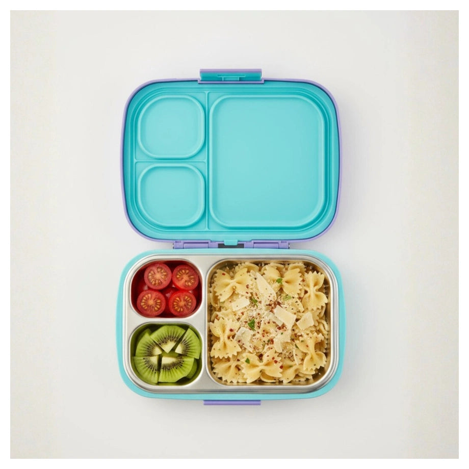 Spriggo Vault Funk Kids Lunch Box Purple Cyan