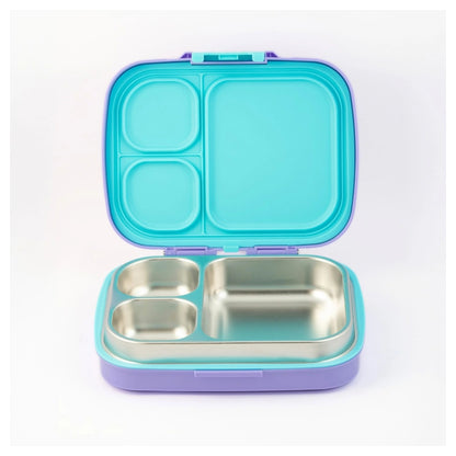 Spriggo Vault Funk Kids Lunch Box Purple Cyan