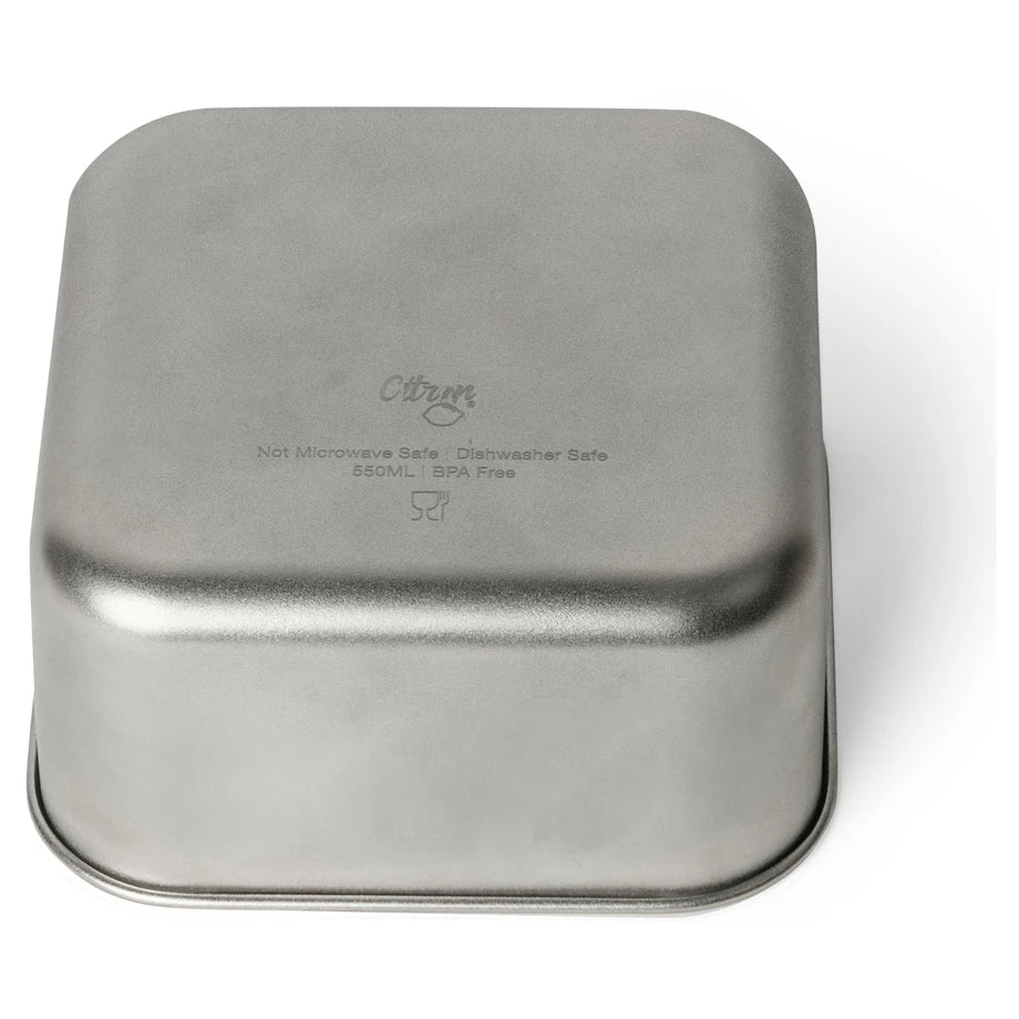 Citron Stainless Steel Stackable Lunchbox (Blue Dino)