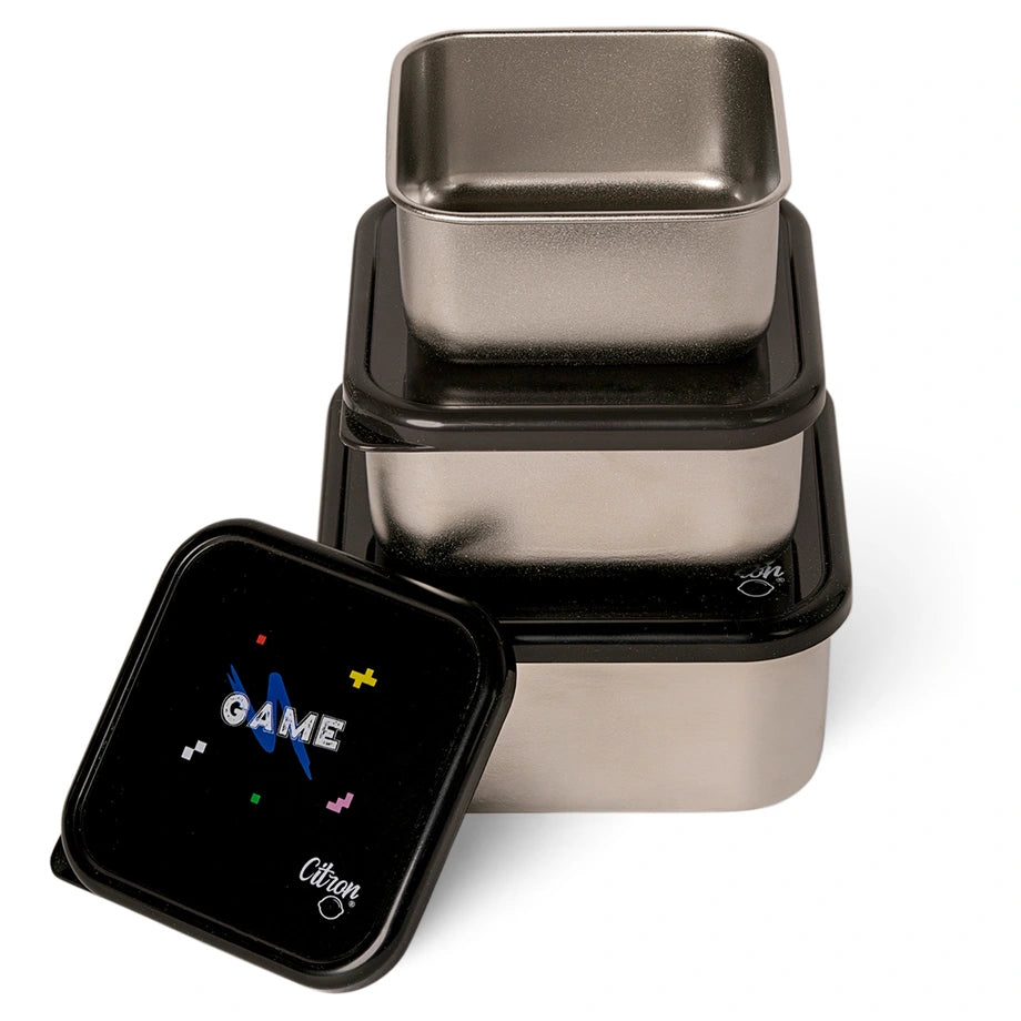 Citron Stainless Steel Stackable Lunchbox (Gaming)