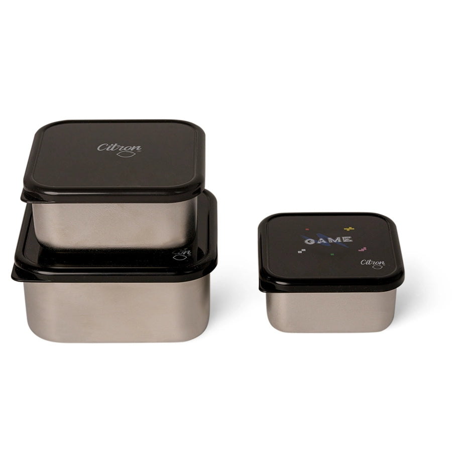 Citron Stainless Steel Stackable Lunchbox (Gaming)