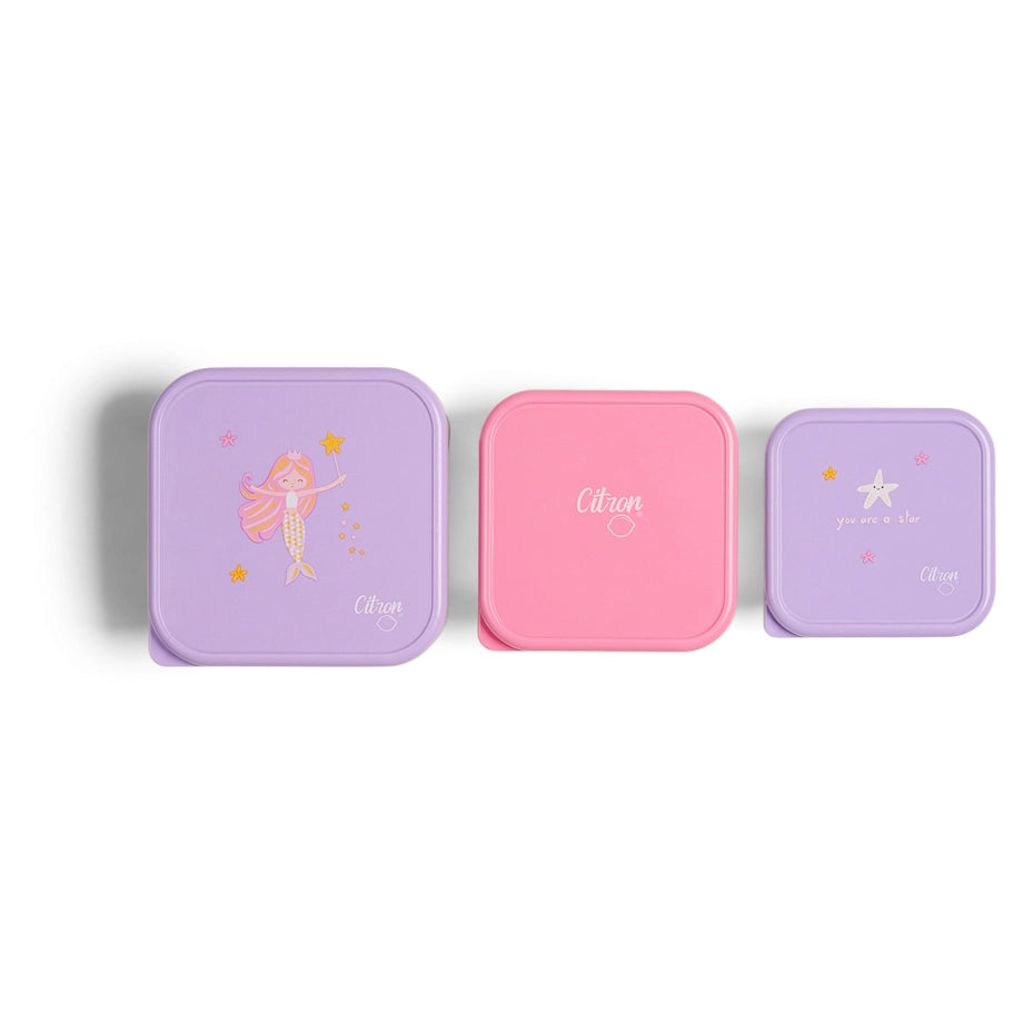 Citron Stainless Steel Stackable Lunchbox (Mermaid)