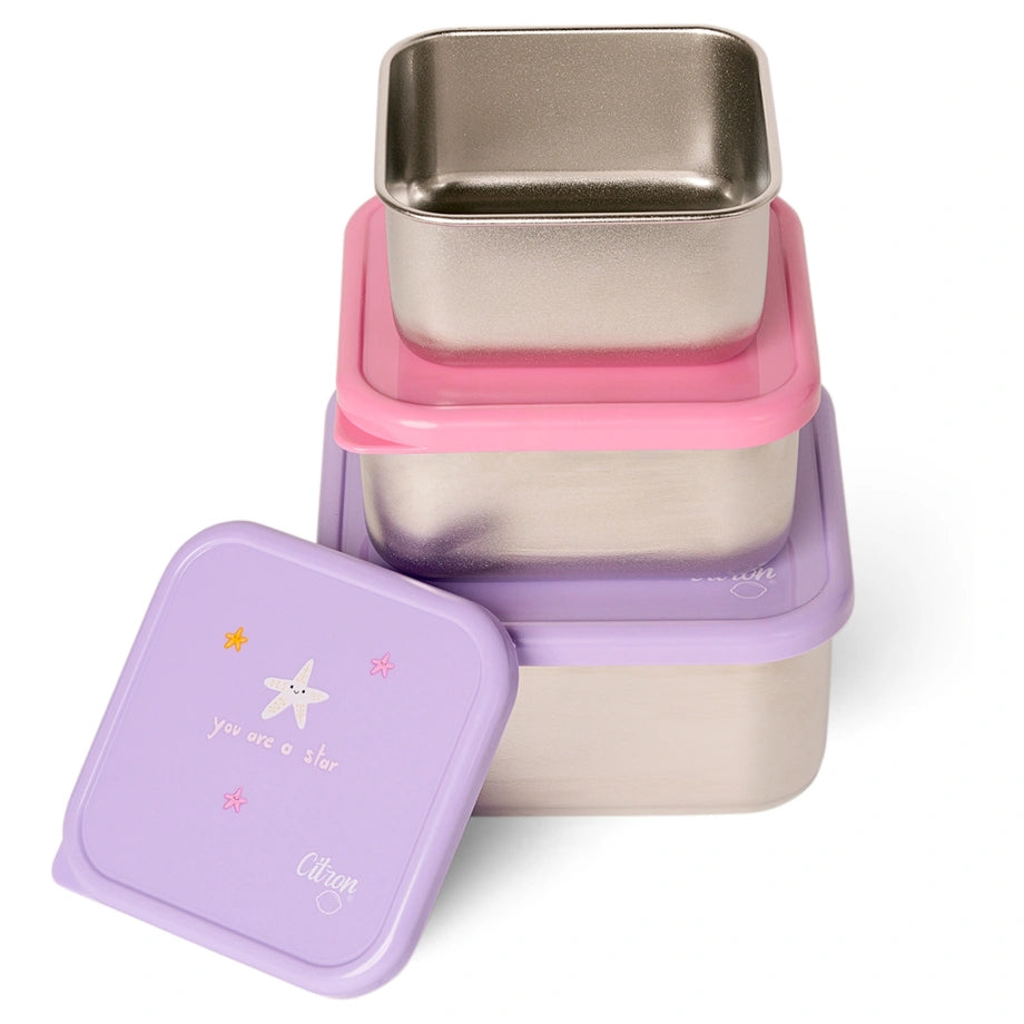 Citron Stainless Steel Stackable Lunchbox (Mermaid)
