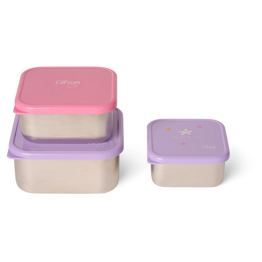 Citron Stainless Steel Stackable Lunchbox (Mermaid)