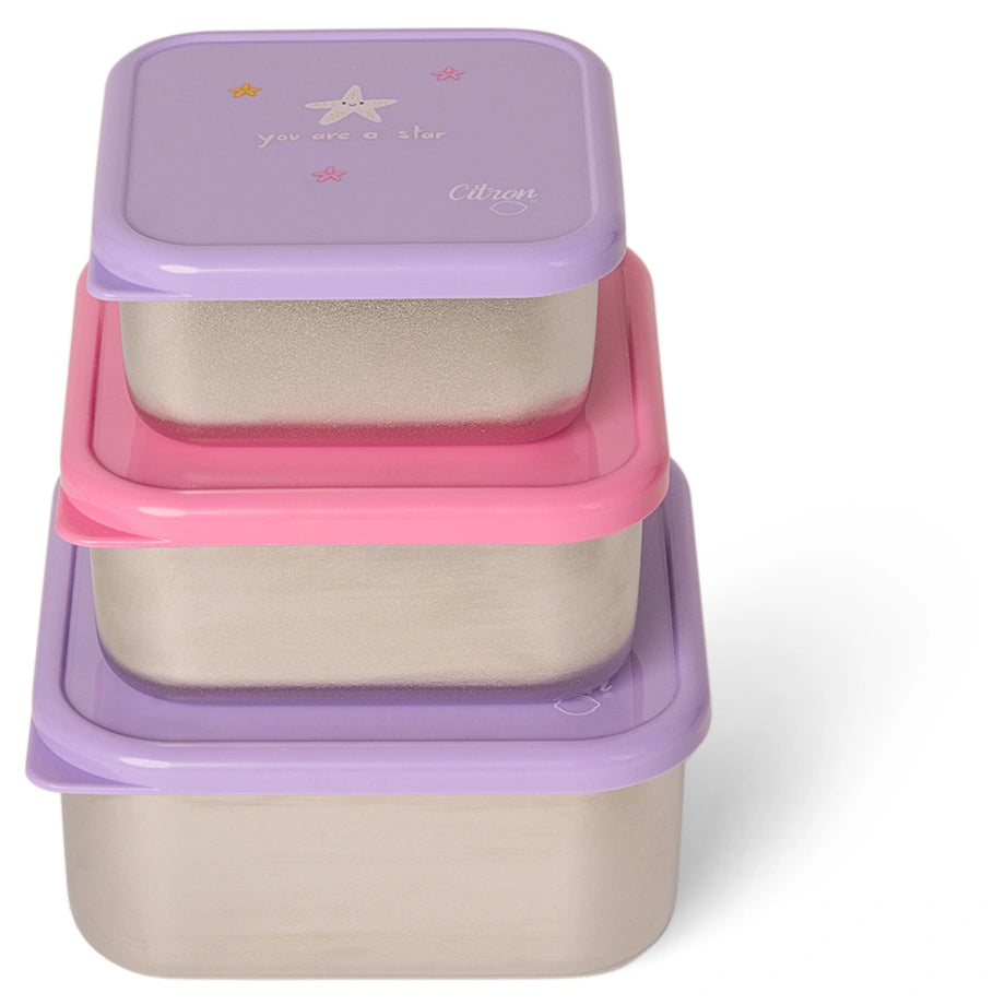 Citron Stainless Steel Stackable Lunchbox (Mermaid)
