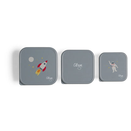 Citron Stainless Steel Stackable Lunchbox (Spaceship)