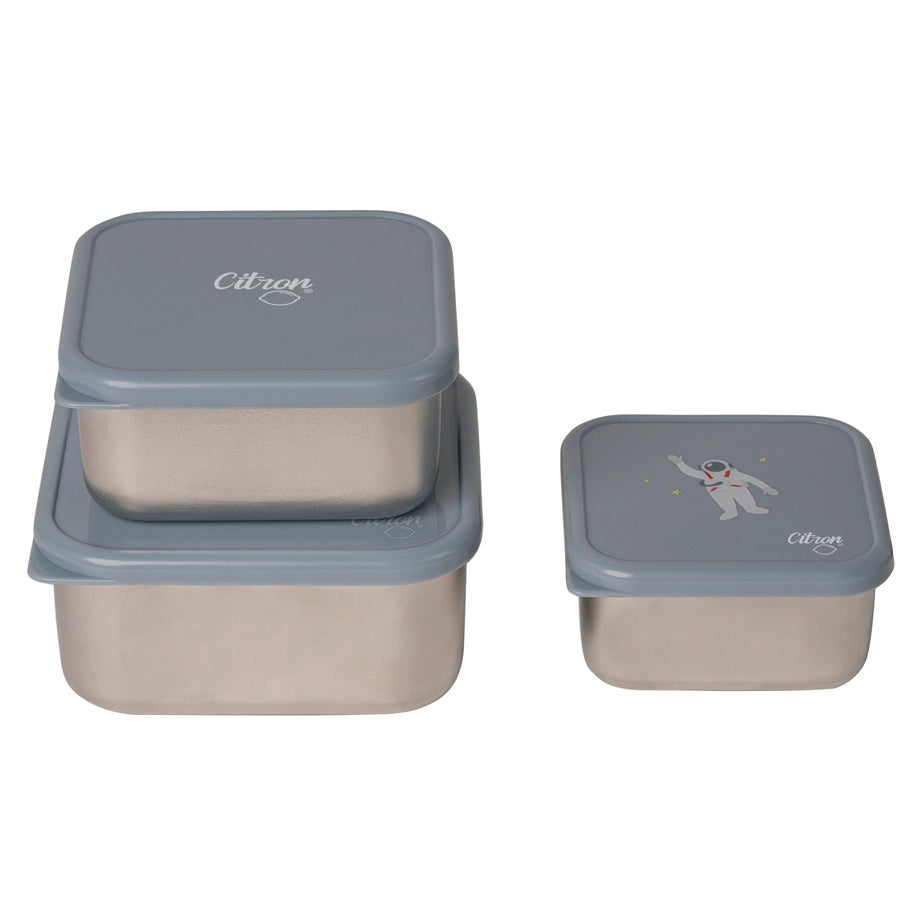 Citron Stainless Steel Stackable Lunchbox (Spaceship)