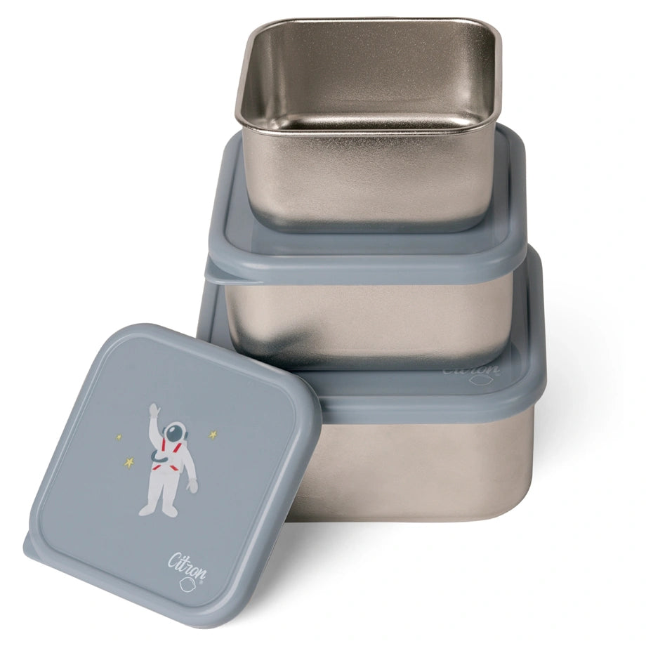 Citron Stainless Steel Stackable Lunchbox (Spaceship)