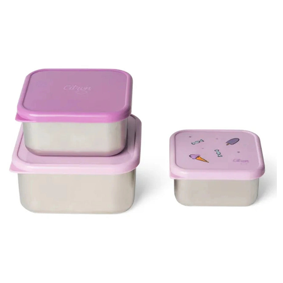 Citron Stainless Steel Stackable Lunchbox (Stormy Unicorn)