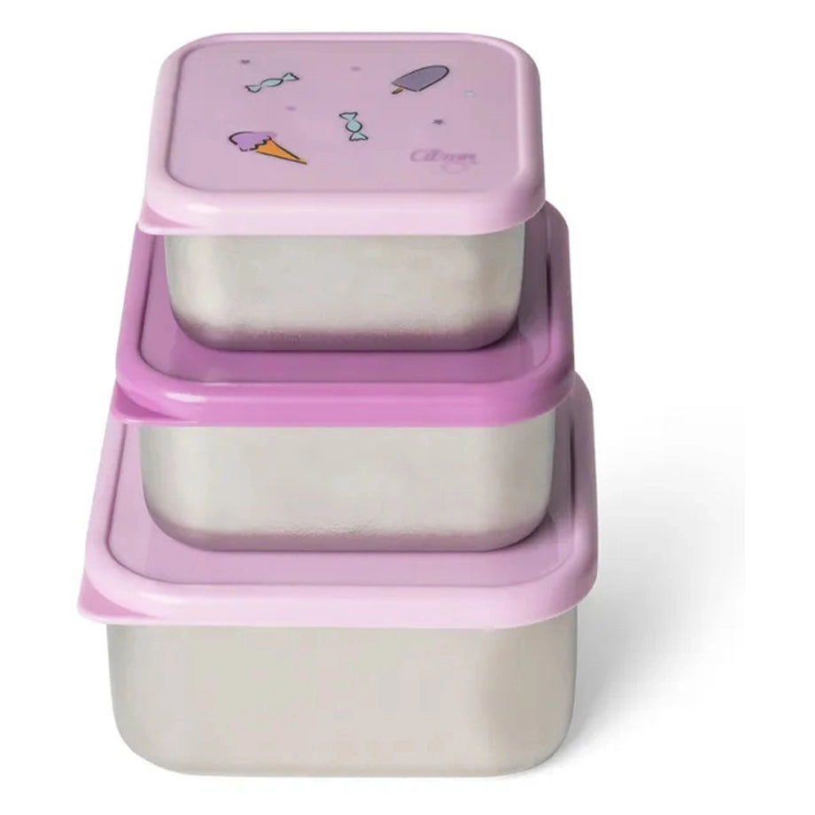 Citron Stainless Steel Stackable Lunchbox (Stormy Unicorn)