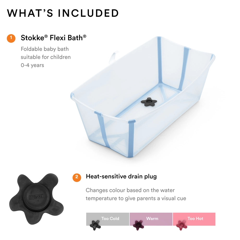 Stokke Flexi Bath Bundle (Ocean Blue)