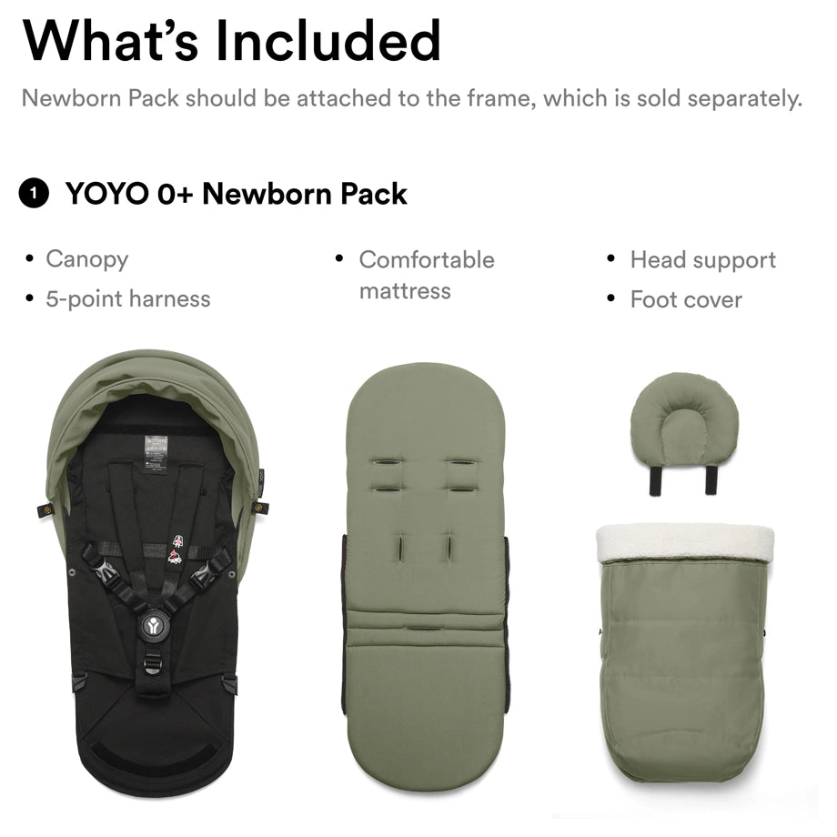 Stokke YOYO³ 0+ Newborn Pack (Olive)