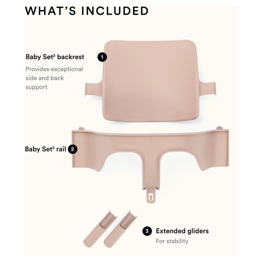Stokke Tripp Trapp Baby Set (Serene Pink)