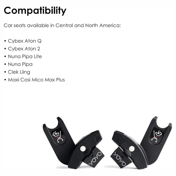 Stokke YOYO Car Seat Adapters (Black)