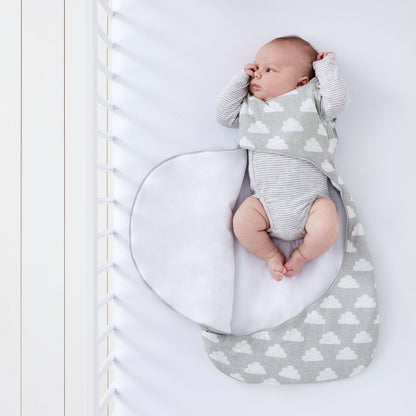 SnuzPouch 0.5 Tog Sleeping Bag 0–6 Months (Cloud Nine)