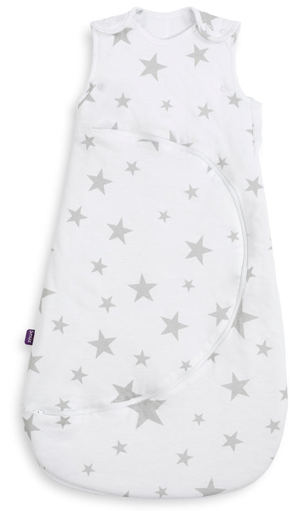 SnuzPouch 0.5 Tog Sleeping Bag 0–6 Months (Grey Star)