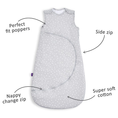 Snuz Pouch Sleeping Bag 0.5 Tog (White Spot)