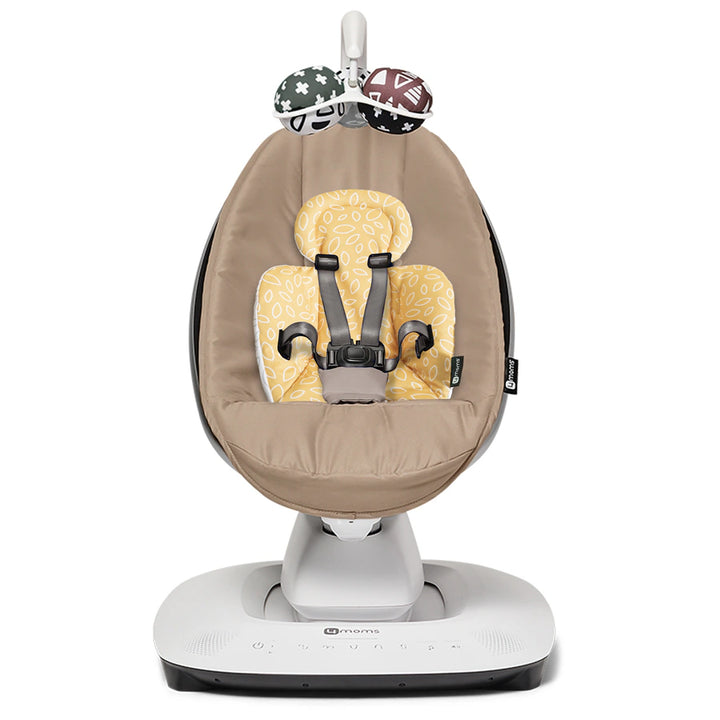 4Moms Mamaroo Multi-Motion Baby Swing (Sandstone) + Newborn Insert