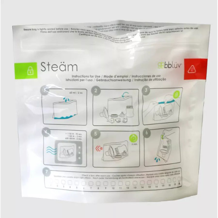 Bbluv Steam Microwave Quick-Steam Sterilizer Bags