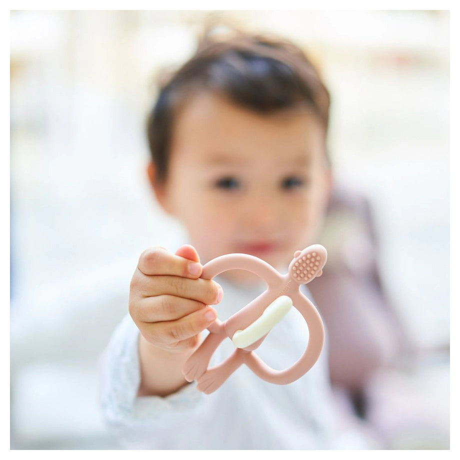 Matchstick Monkey Teething Toy (Dusty Pink) Matchstick Monkey Teething Toy (Dusty Pink)