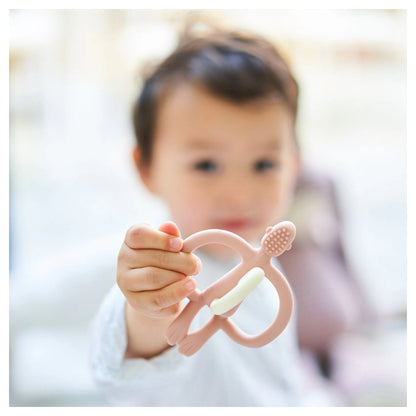 Matchstick Monkey Teething Toy (Dusty Pink)