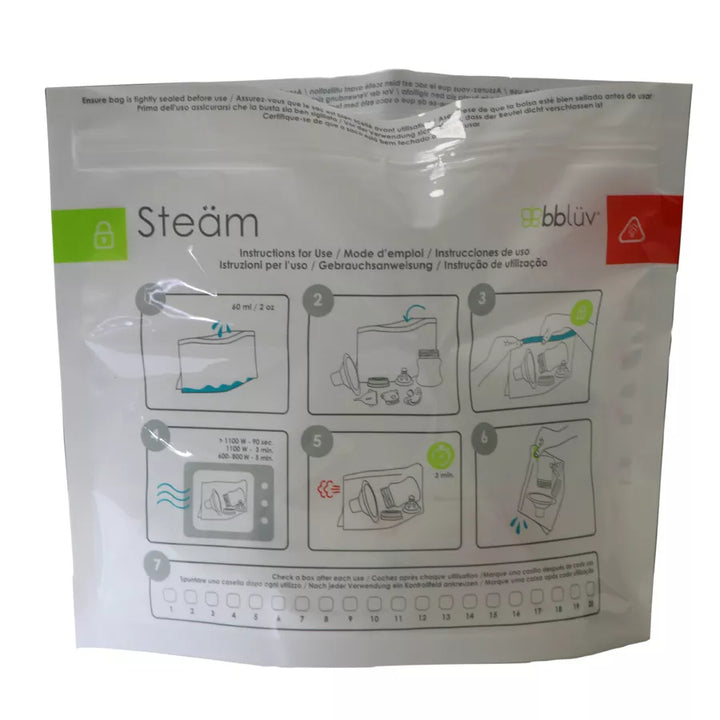 Bbluv Steam Microwave Quick-Steam Sterilizer Bags