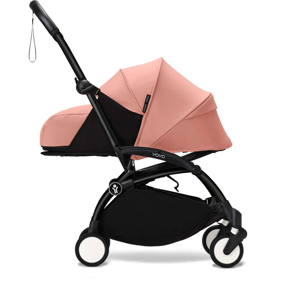 Stokke YOYO³ 0+ Stroller - Black Frame with Newborn Pack 0+