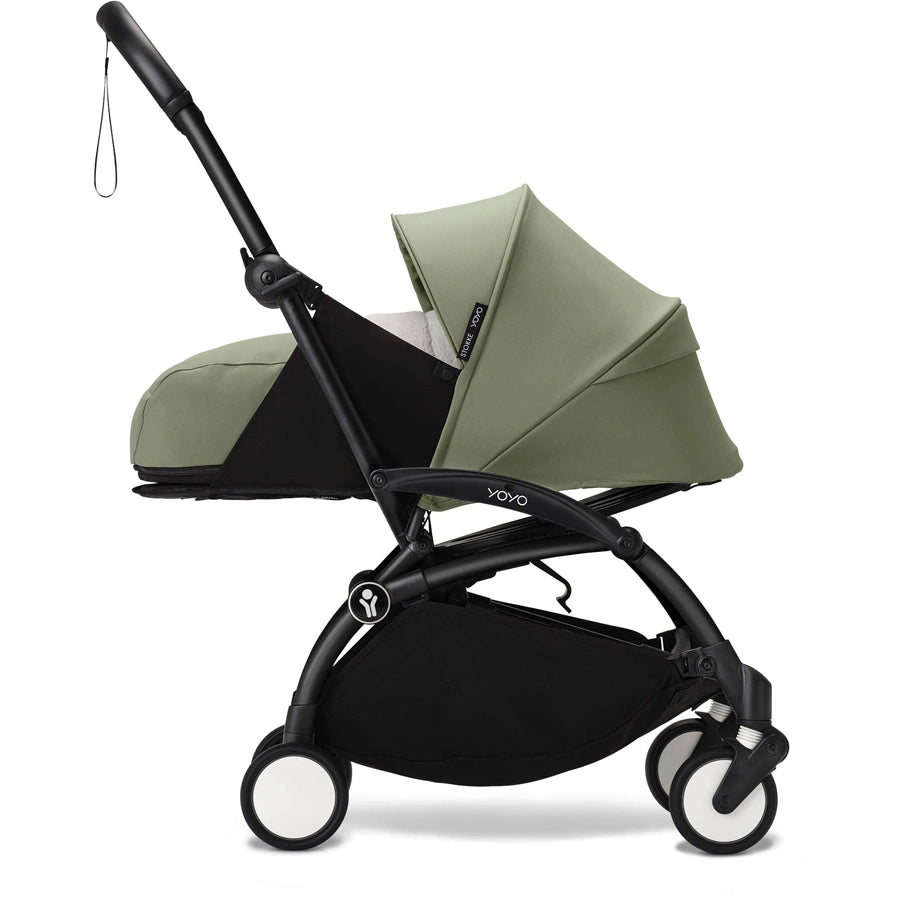 Stokke YOYO³ 0+ Stroller - Black Frame with Newborn Pack 0+